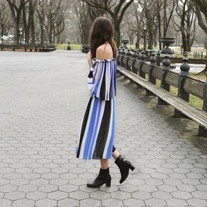 Off shoulder top, summer blouse , club Monaco date night top, pleated chiffon